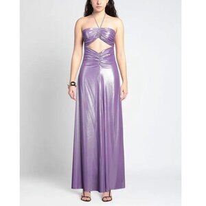 NEW ANIYE BY Siren Cadill Lavender Long Maxi Dress P787